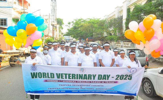 World Veterinary Day rally held in Agartala.